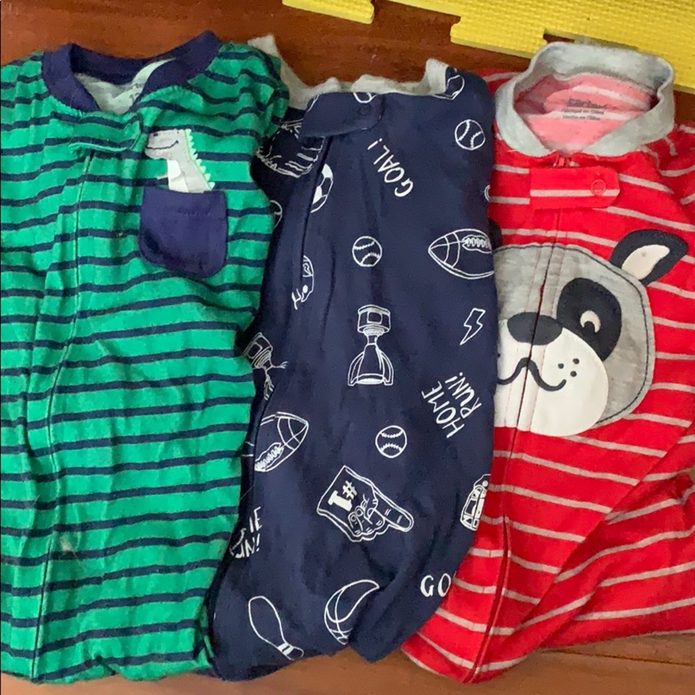 3-pack footsie pajamas
